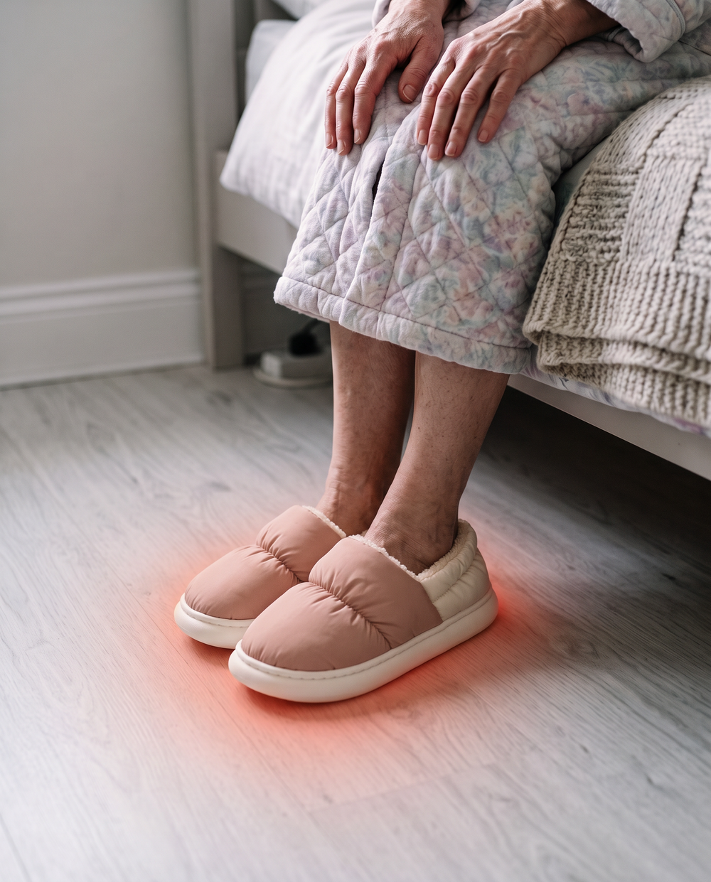 Warm feet in Cloowdy slippers